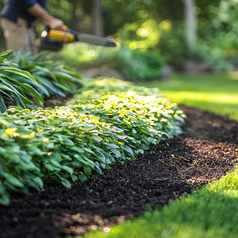 Tailler la haie : Sécateur professionnel pour entretien du jardin Gros plan sur un sécateur coupant une pousse de haie. Gants de jardinage et feuilles vert brillant en pleine lumière.